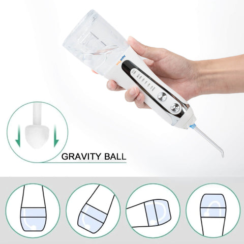 Professional Cordless Water Flosser - 2024 Upgraded Water Pick - Battery Powered & Portable